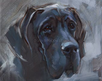 Great Dane Pet Portrait Giclée Fine Art Print