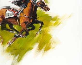 Horse Racing Art Fine Art Print