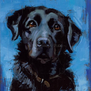 Black Lab Art Giclée Fine Art Print