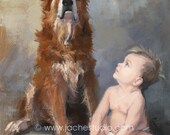 Baby Dog - Pet Portrait- Giclée Fine Art Print