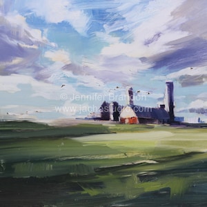 Naylor Barn - Oil Painting by Jennifer Brandon - Jaché Studio