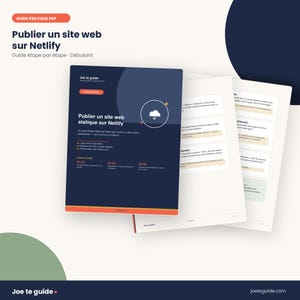 Publish a Website on Netlify | Step-by-Step PDF Guide | Beginner Tutorial (French) | Free Static Website Hosting