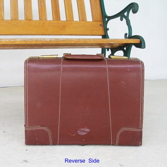 REDUCED Price Vintage Leather Briefcase Cognac Large Hard Shell Attache Hard Luggage Travel Movie Prop Photo Shoot Prop Etsy
