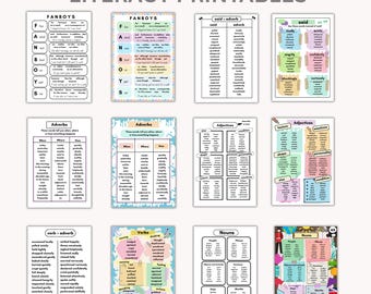 Educational Printable, Activity Bundle, Worksheet, Home School Learning prints, Printables. Classroom Decor, Activities