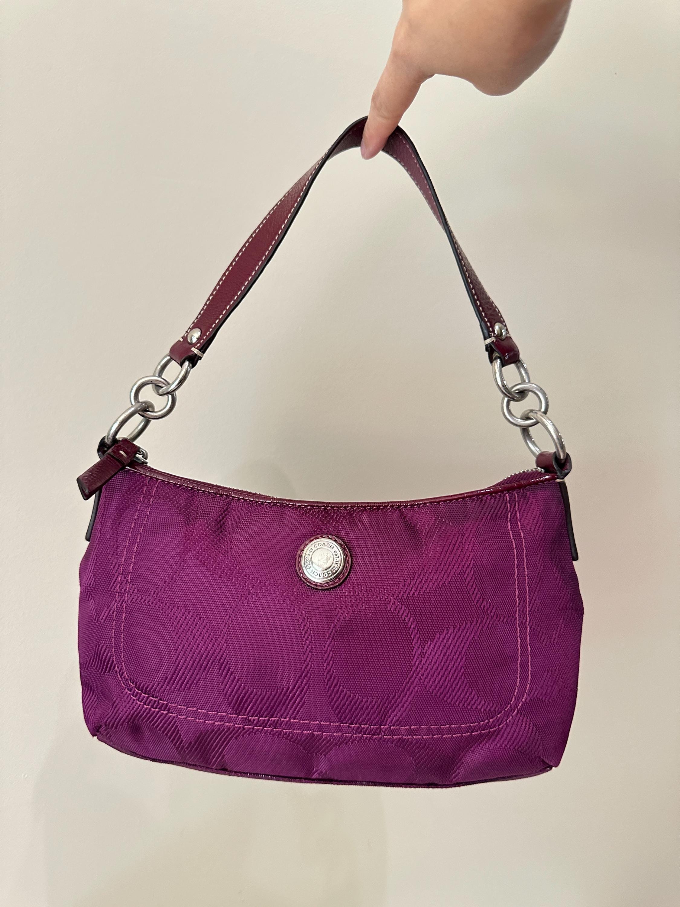 Coach Signature Purple Bag - Etsy