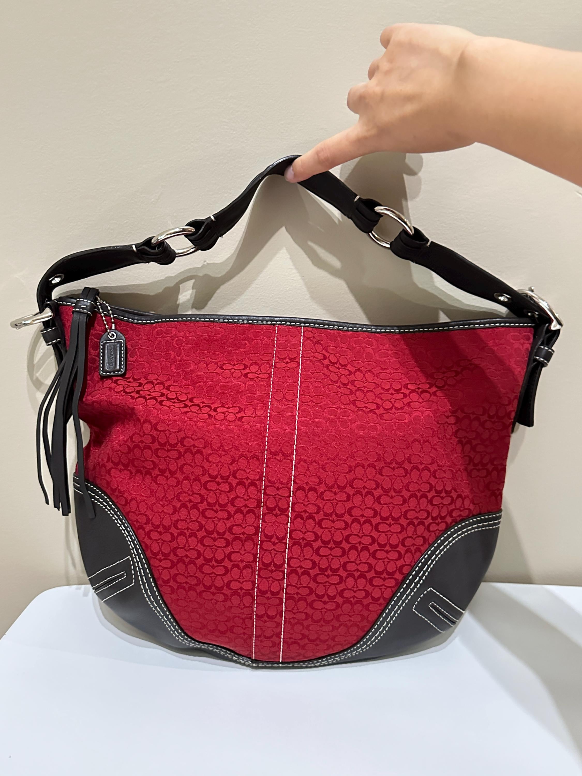 Coach Soho Bag Soho Signature Red - Etsy