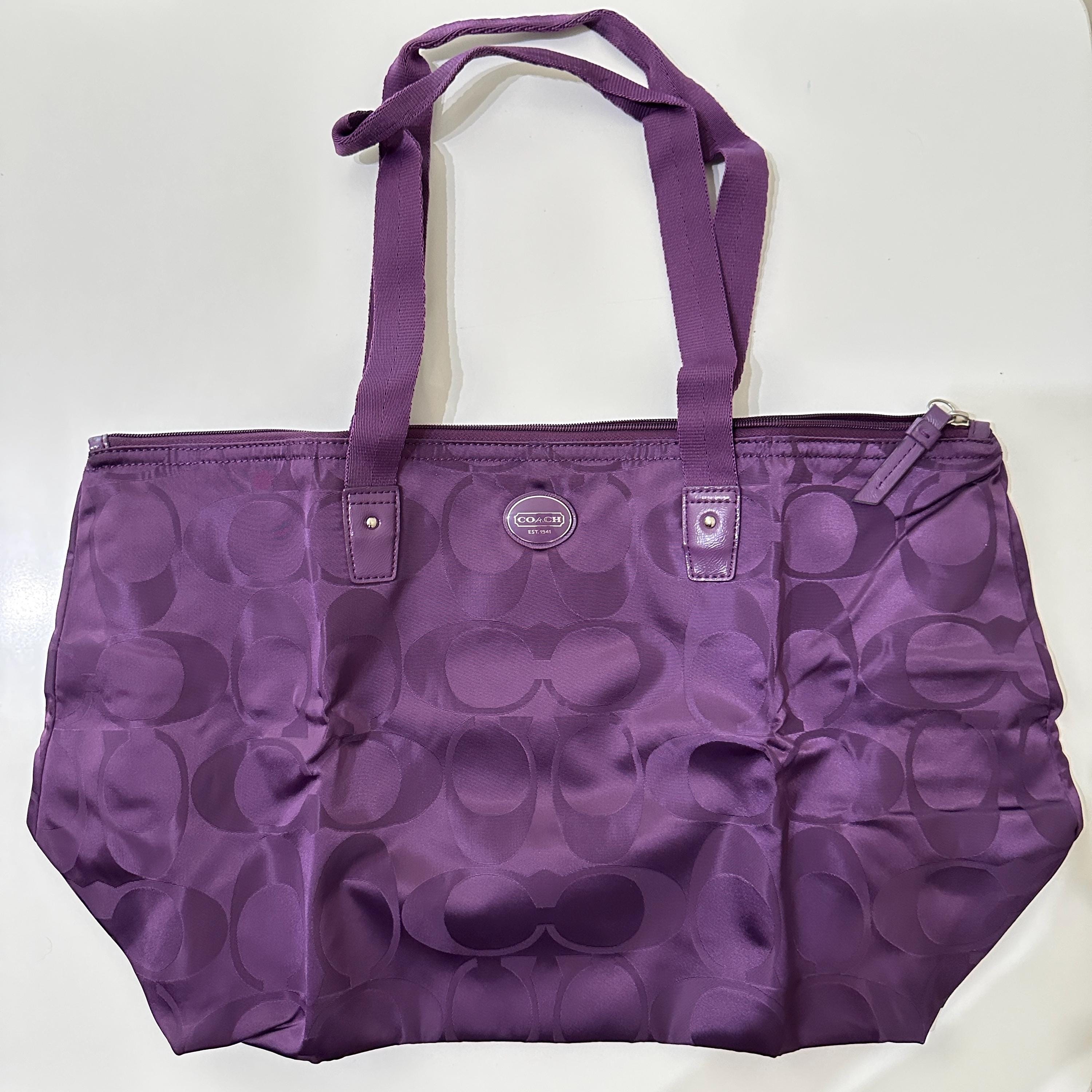 Coach Signature Purple Bag - Etsy