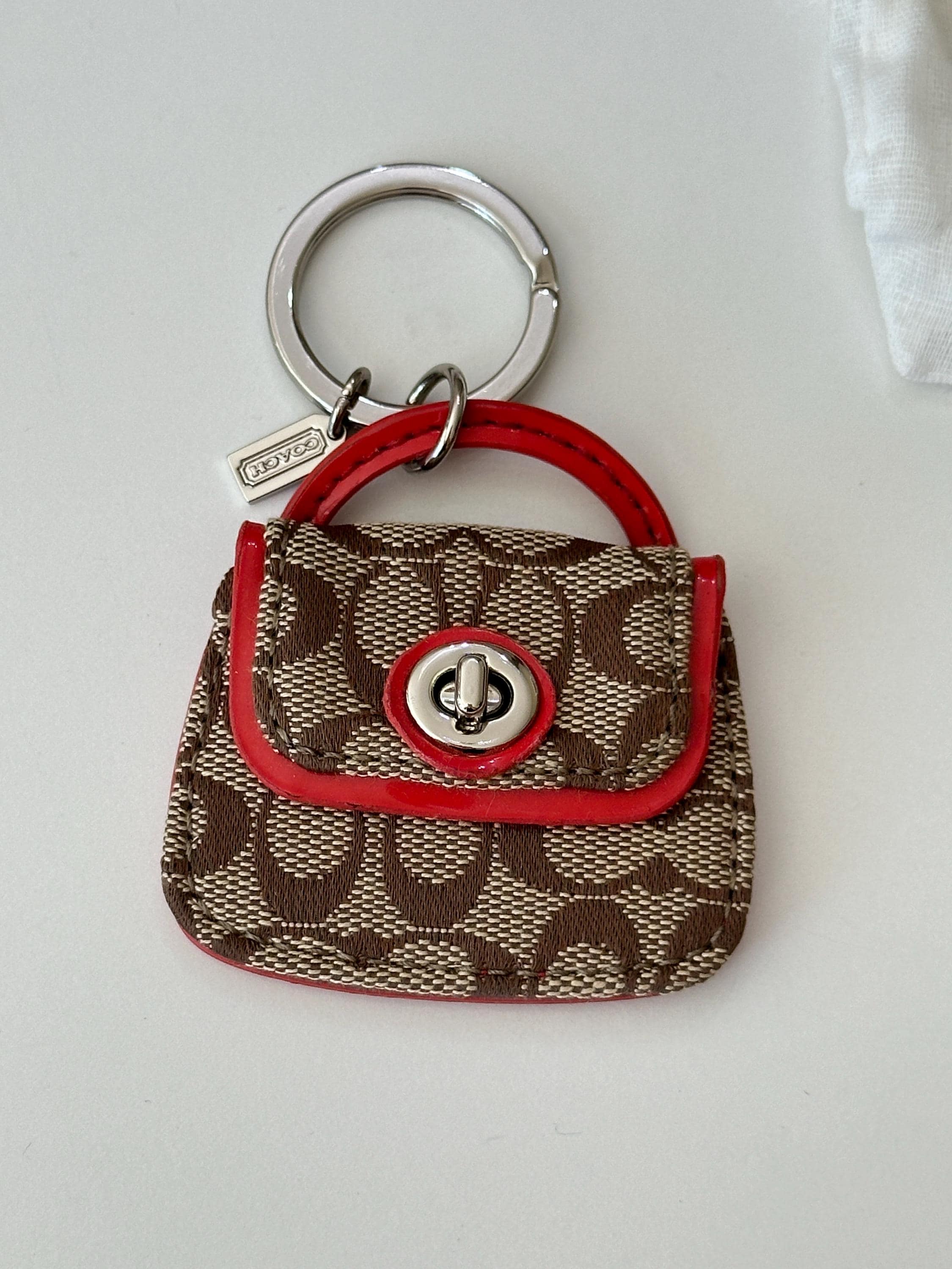 Coach Turnlock Keychain - Etsy Australia