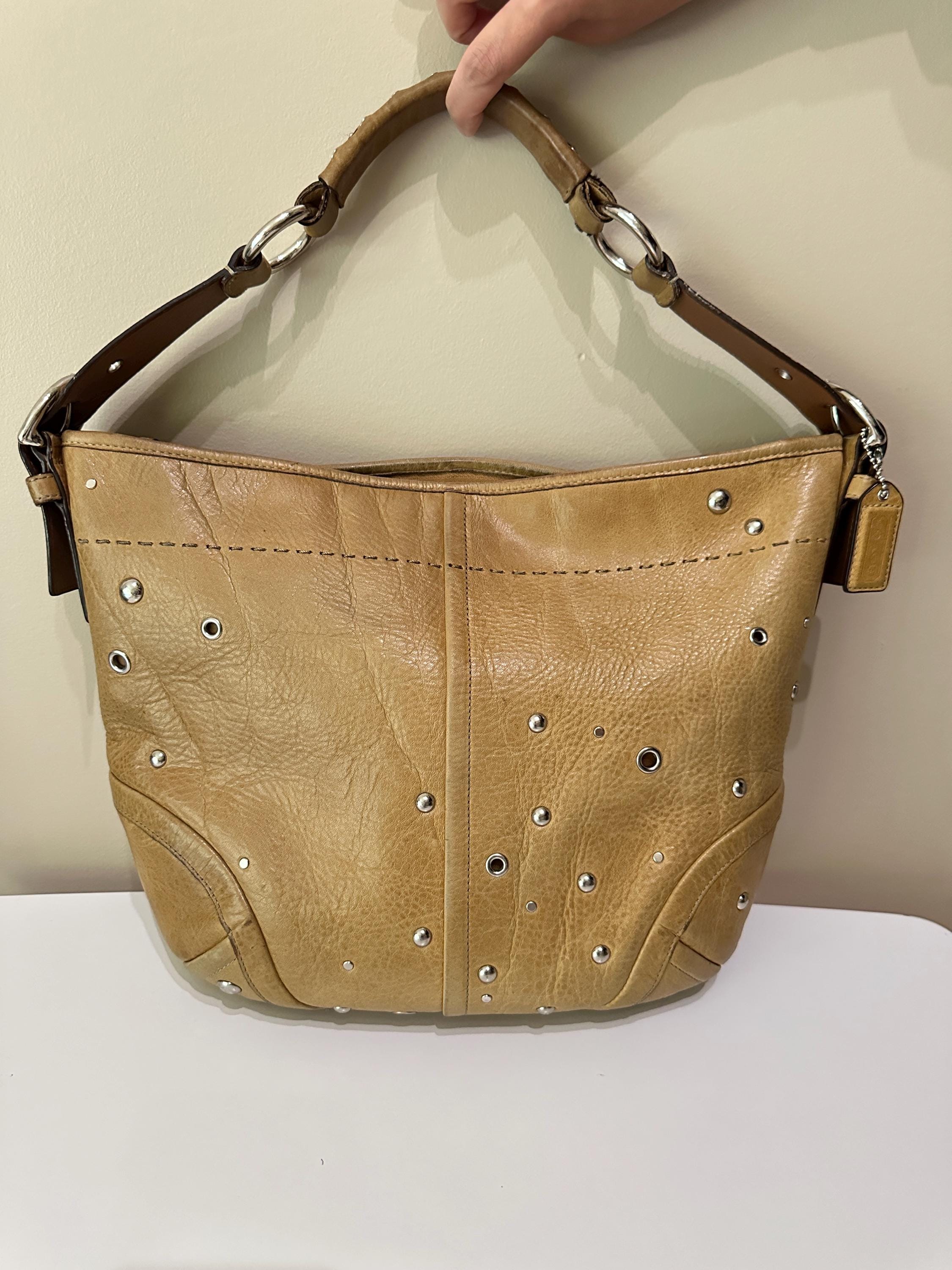 Studded Hobo Bag Coach - Etsy