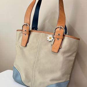 Coach Leather Daisy Charm - Etsy