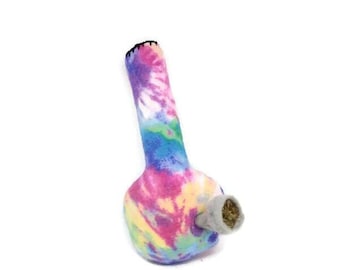 Cat Toys - Flannel Catnip - Bong cat toy - tie dye Bong