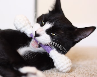 Katzenspielzeug - GROSSEs Wattestäbchen Katzenspielzeug - Erhältlich in Katzenminze, Zitronengras, SilverVine, Baldrian und Geißblatt