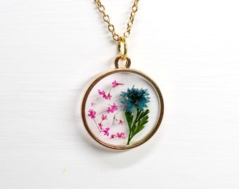 ★ roaju★ silver925Lissome flower necklace 5003887457 Birth Month Flower Necklace, Unique Gift for Her Birthday