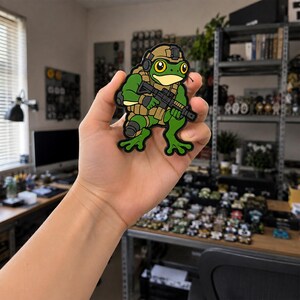 Tactical Frog PVC Morale Patch – Combat Gear Backpack Badge