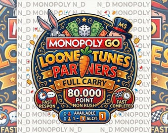 Event partner Looney Tunes full carry 80k point | monopoly_go