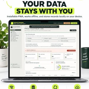 Contractor Quote and Profit App | Job Costing, Quotes & Invoices | Tradie Business Software | No Monthly Subscription (Digital Download)