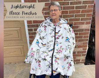 Lightweight Spring Wheelchair Poncho for Ladies and Men and Girls and Boys