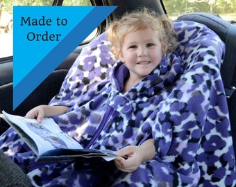 Car Seat Poncho, Carseat Poncho Boy, Girls Car Seat Coat, Toddler Poncho, Poncho for Baby, Poncho without Hood,