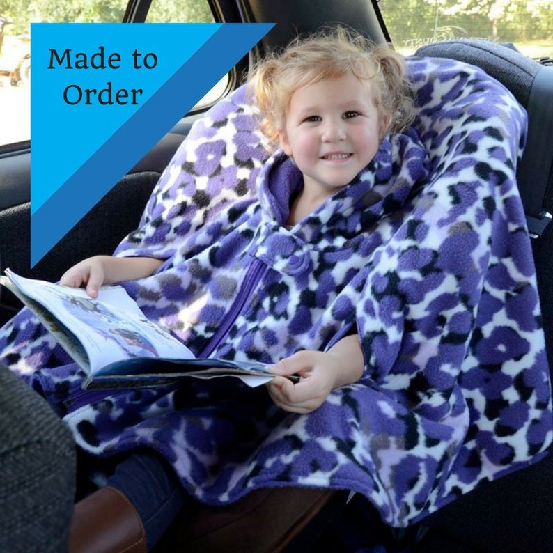 Car Seat Poncho, Carseat Poncho Boy, Girls Car Seat Coat, Toddler Poncho, Poncho for Baby, Poncho without Hood, image 1