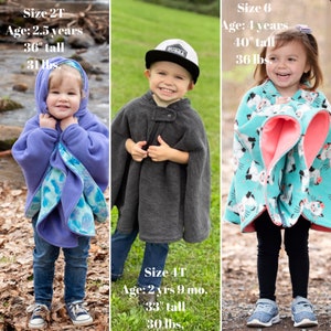 Car Seat Poncho, Carseat Poncho Boy, Girls Car Seat Coat, Toddler Poncho, Poncho for Baby, Poncho without Hood, image 3