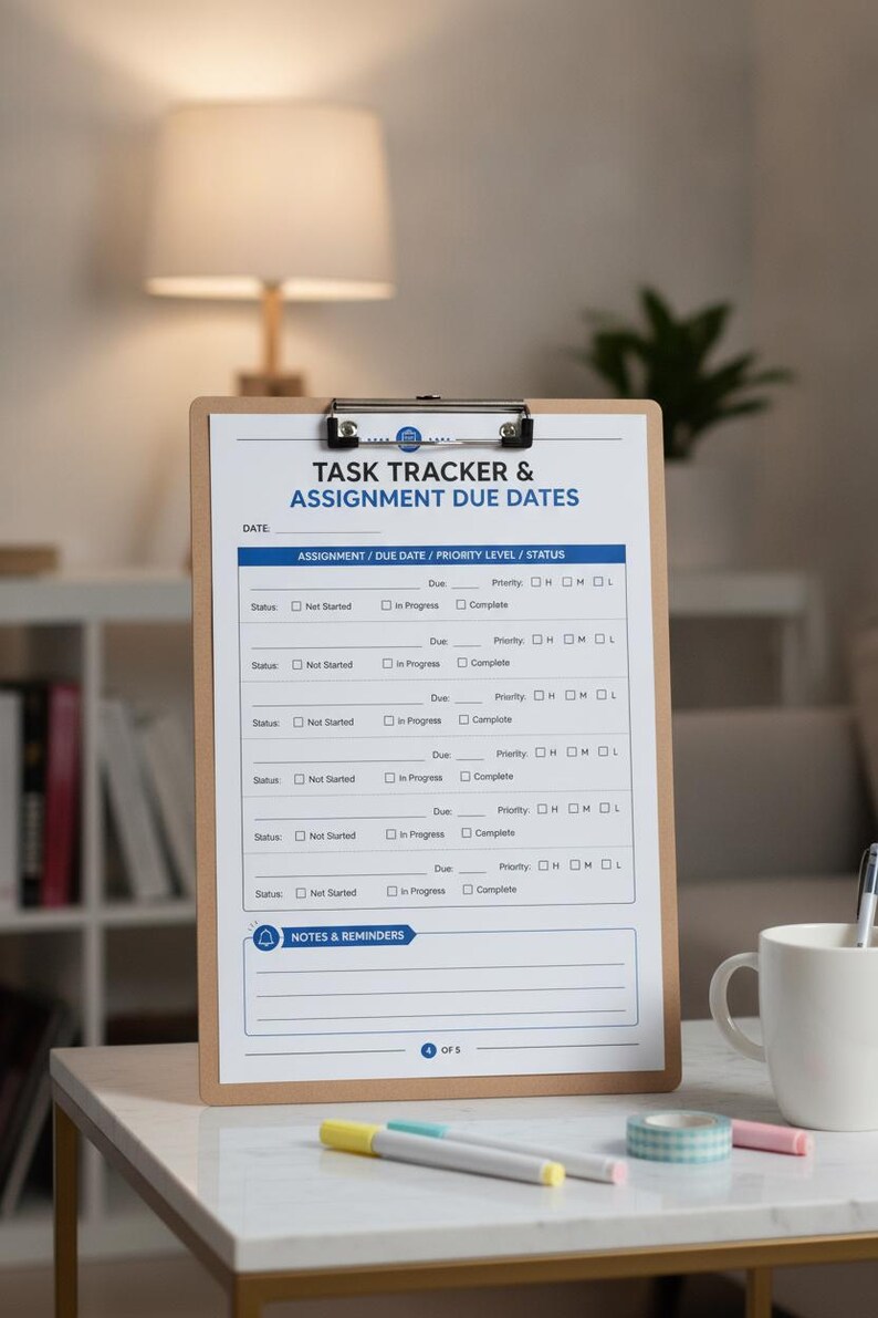 Daily Schedule Template Printable, Student Time Management Organizer ...