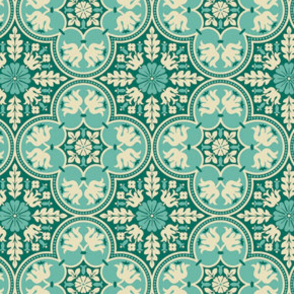 Notting Hill by Joel Dewberry - Historic (Teal) - Half Yard