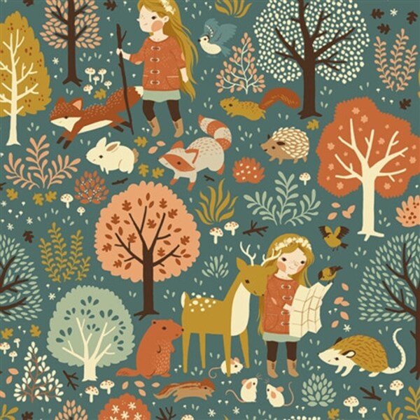 Reserved for Chelsea Rose - ACORN TRAIL by Teagan White for Birch Fabrics - Nature Hike - 1 Yard