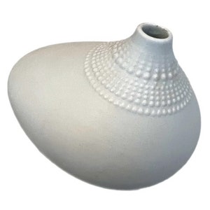 Jarrón Pollo de porcelana blanca - Diseñador finlandés Tapio Wirkkala para Rosenthal