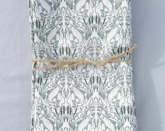 Fish  Napkins  set of 6 100% Cotton on  Natural