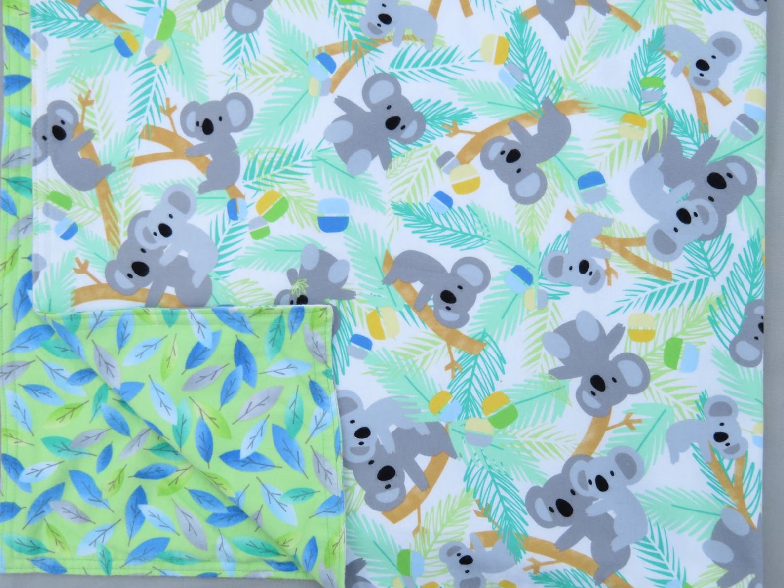 Koala Bears Flannel Blanket for a Baby Girl Etsy