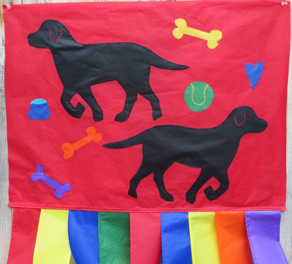 Black Lab Windsock 6 Ft Ripstop Nylon Spinnaker Cloth - Etsy