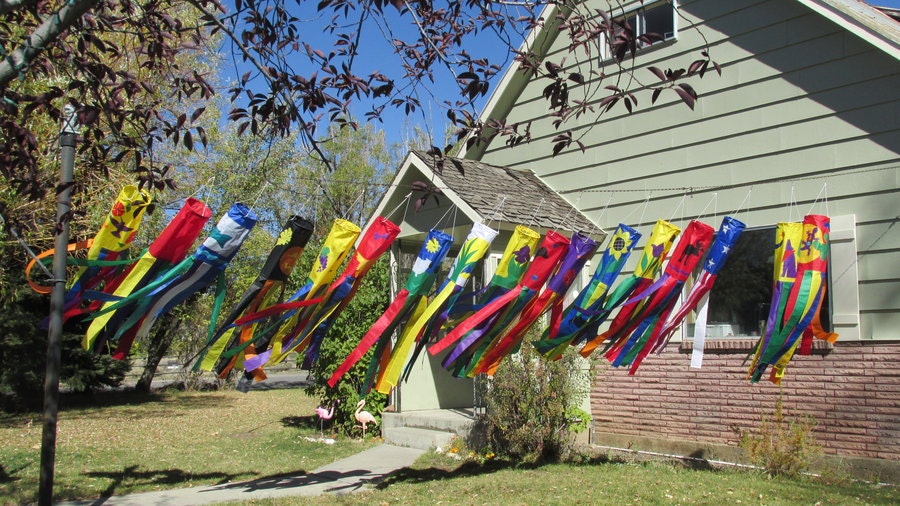 Sun and Tulips Windsock 6 Ft Ripstop Nylon Spinnaker Cloth - Etsy