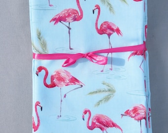 Pink Flamingo Napkins Set of 6 100% Cotton