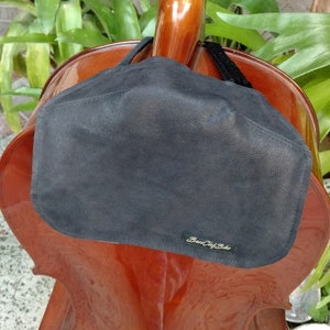 Black Sueded Leather MINI Cellobib Keeps you Comfortable!