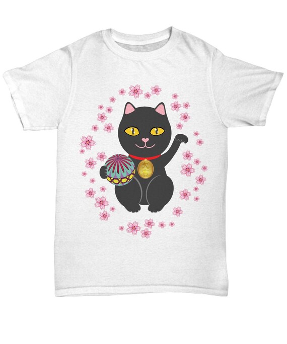 chinese lucky cat t shirt
