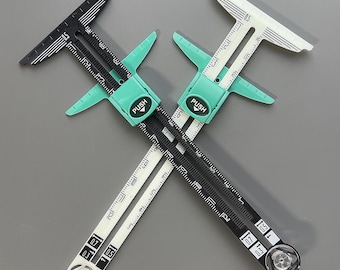 5-in-1 Sewing Ruler: Sliding Gauge Seam Guide for Quilting Tailoring Projects