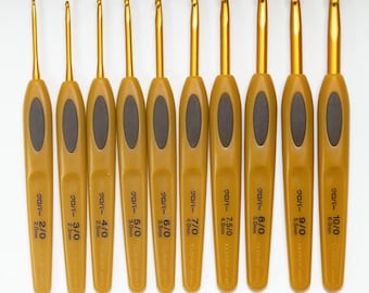 8-Piece Crochet Hook Set, 2-6mm Yarn Needles for Beginners (DIY Fiber Crafts)