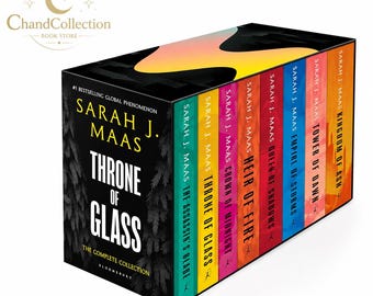 Throne of Glass Box Set Paperback | Complete Sarah J. Maas Series Collection | Fantasy Books Gift for Readers