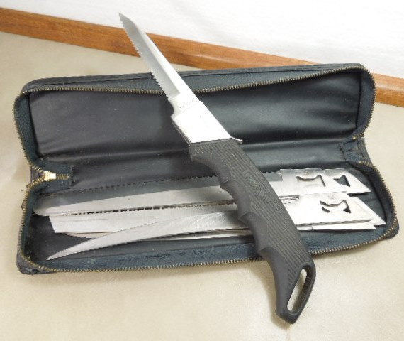Kershaw Blade Trader Set, Six Interchangeable Blades, Zippered Case,  Vintage 
