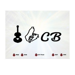 Fiddle Love Cape Breton Silhouette Cricut SVG Digital file Quote svg Saying Clip art Vector DXF Pdf Jpg Png Eps