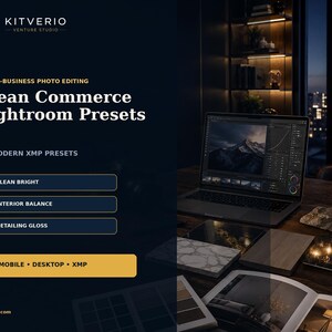 24 Lightroom Presets for Small Business Photos | Product, Interior, Cleaning, Auto Detailing | Mobile Desktop XMP Filters
