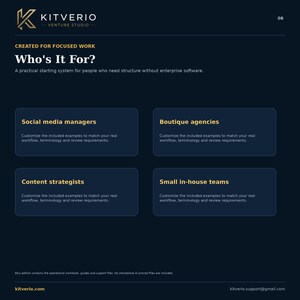 Social Media Manager Excel Template, Content Calendar, Client CRM, Approval Tracker and Monthly Report image 8