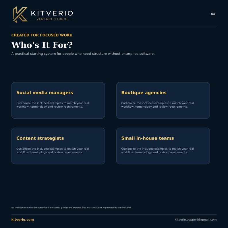 Social Media Manager Excel Template, Content Calendar, Client CRM, Approval Tracker and Monthly Report image 8
