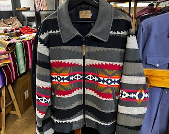 Vintage Pendleton Wool Jacket, Aztec Southwestern Pattern (Size M)
