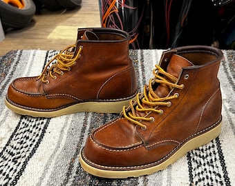 RED WING 3375, Red Wing Moc Toe Boots, Women’s 7.5US 38EU B, Oro Legacy Leather, Workwear Boots, Cool Boots, Red Wing Heritage, Ankle Boots