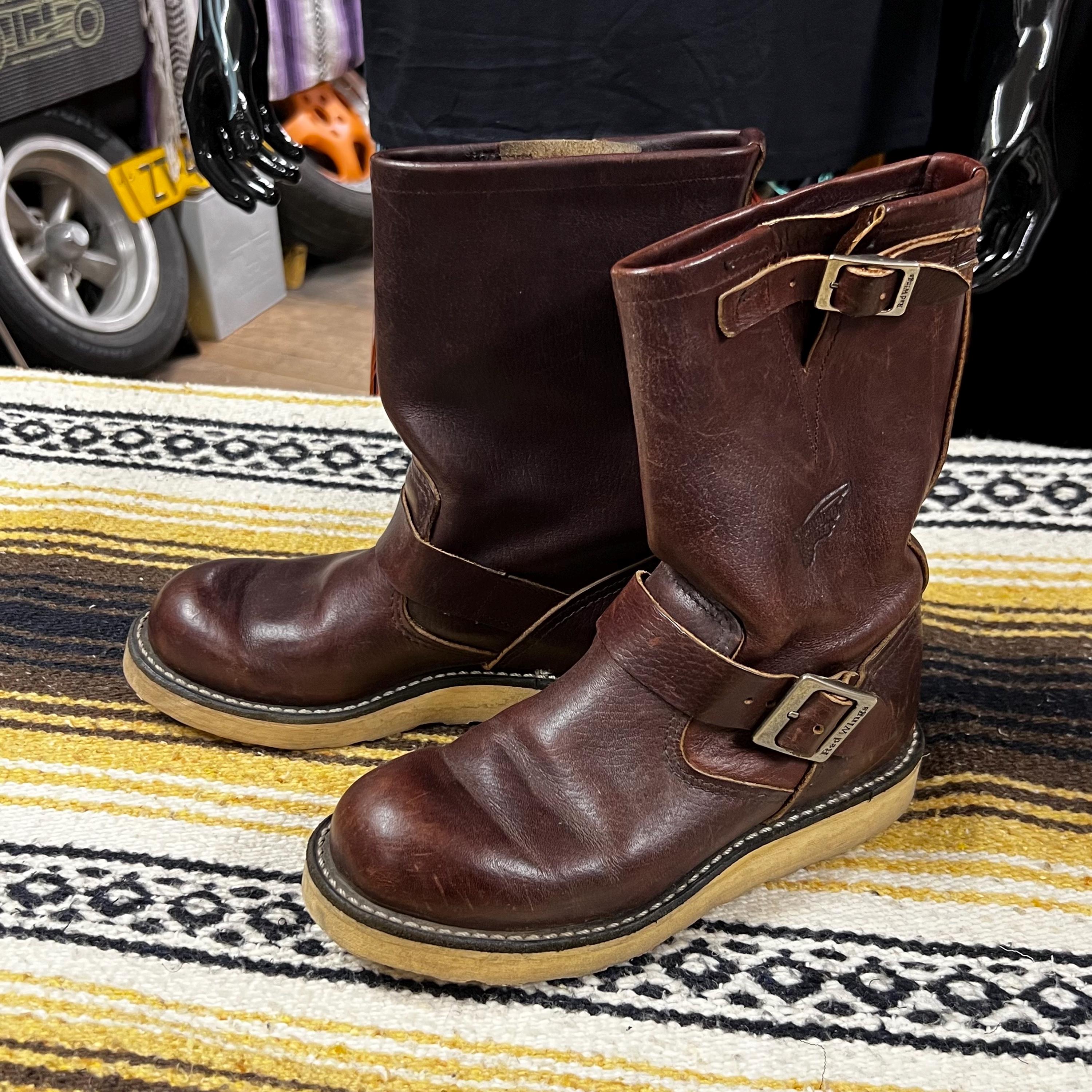 Vintage Brown Leather RED WING 2970 Briar Oil Slick Rugged Men's