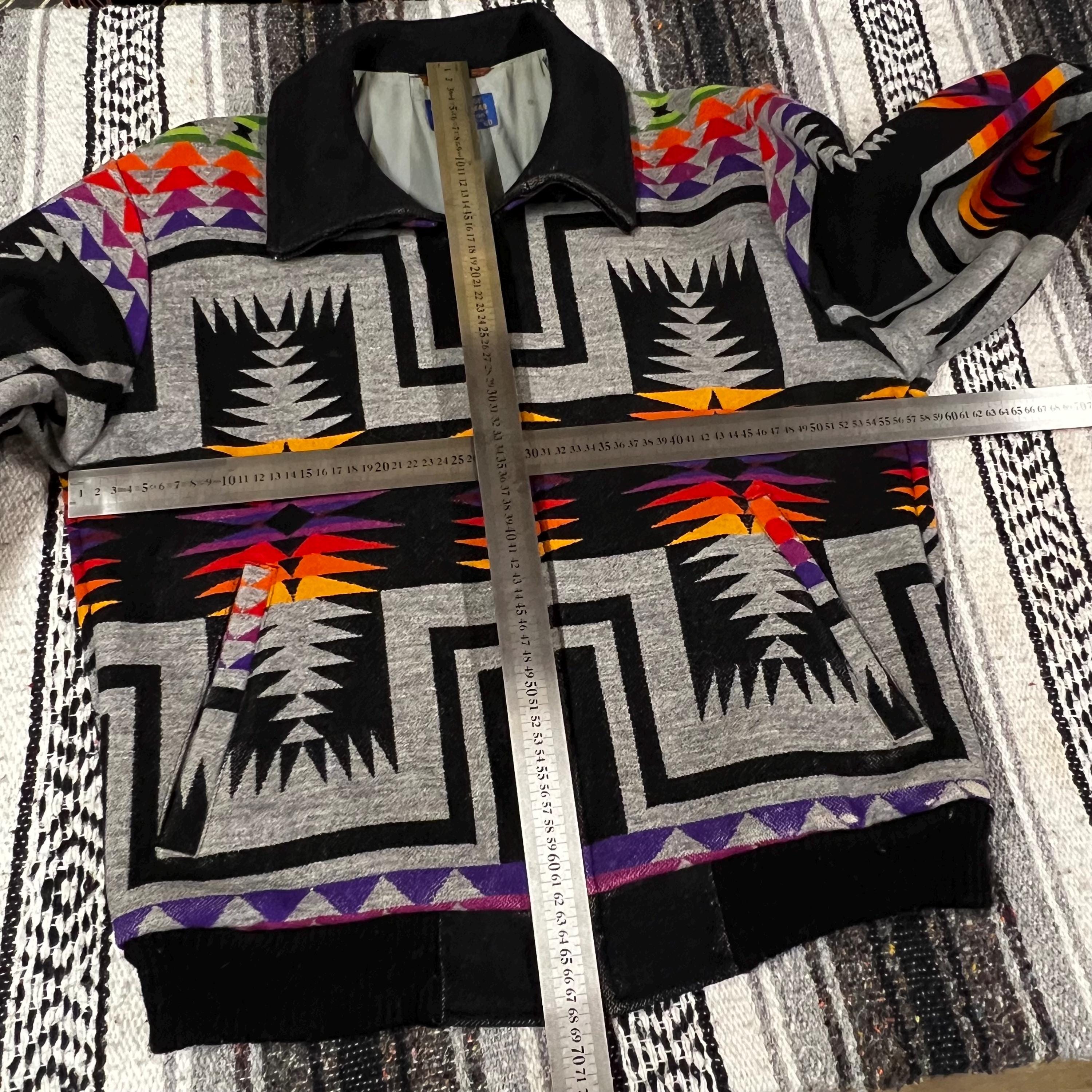Vintage Pendleton Wool Jacket, Harding Pattern, Southwestern Aztec
