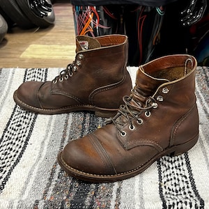 RED WING 8085, Red Wing Iron Ranger, Copper Rough & Tough, Red Wing-laarzen, heren 7US 39EU, werkkledinglaarzen, laarzen met ronde neus, enkellaarzen