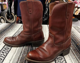 Vintage Tan Suede Roughout RED WING 2965 Hawthorne Abilene Leather