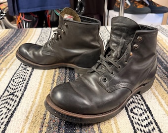 Stivali da lavoro RED WING 4518 Blacksmiths Charcoal Rough & Tough in pelle, da uomo, taglia 10US 43EU, stivali da lavoro, stivali con punta tonda, stivaletti